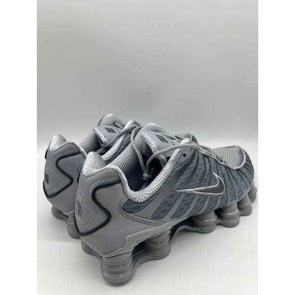 Nike Shox TL Men's Size 10 Wolf Grey Iron Grey Running Shoes AV3595-015 - Picture 6 of 16